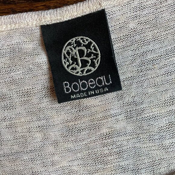 Bobeau Tank Rustic Print Plus Size 1X Solid Back - Picture 2 of 8